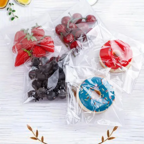 Vista 6 de 300 bolsas de celofán transparentes autosellantes – Bolsas de galletas, dulces y pan (5 x 6 pulgadas)