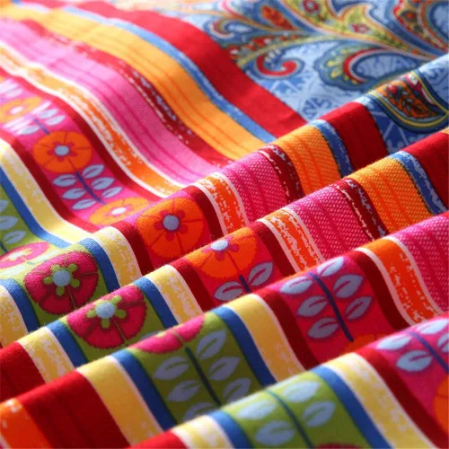 Vista 146 de ABREEZE Juego de funda de edredón tamaño individual con cierre de botón, 100% algodón egipcio, juego de ropa de cama floral de granja, color rosa, 3