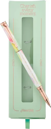 Vista 3 de Bolígrafo de gel sincero: aprecia cada momento - Bolígrafo de 0.020 in Gifts for Women, Ballpoint Pen, Writing Pen, Gift Box - Black Ink Pens