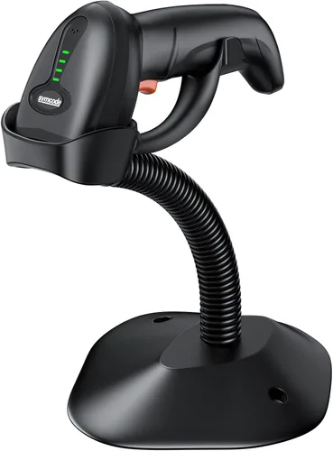 Vista 11 de Symcode Escáner de código de barras USB 1D con soporte Lector de código de barras láser con cable de mano con soporte de cuello de cisne y cable