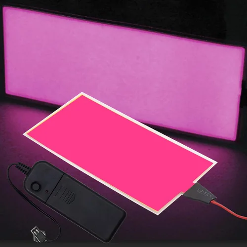 Vista 11 de jose2015 Panel electroluminiscente de 3.9 x 3.9 in, luz de panel electroluminiscente cortable, 3 modos con batería para decoración de bricolaje