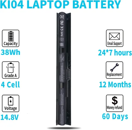 Vista 5 de 800049-001 KI04 K104 Batería para HP Pavilion 17-g 17t-s 15-ab 15t-ab 15-an 15-ab223cl 15-ab243cl 15-ab247cl 17t-s100 17-g119dx 17-g192dx 17-g133cl