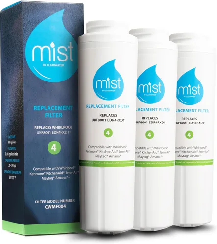 Vista 9 de Mist EDR4RXD1 Filtro de agua para refrigerador de reemplazo para filtro EveryDrop® 4 – Maytag® UKF8001AXX-200, UKF8001AXX-750, Whirlpool® UKF8001
