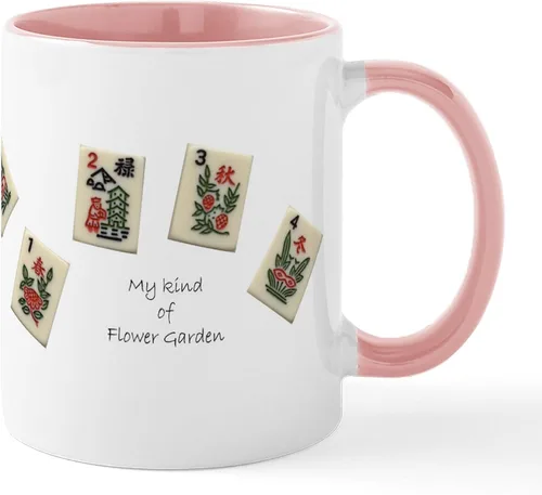 Vista 66 de CafePress Mahjong Mugs - Taza de café de cerámica de 11 oz (11.0 fl oz)