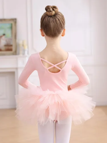 Vista 3 de EASTBUDDY Ballet Dress for Girls,Toddler Dance Leotard with Tutu Skirt Ballerina Outfit