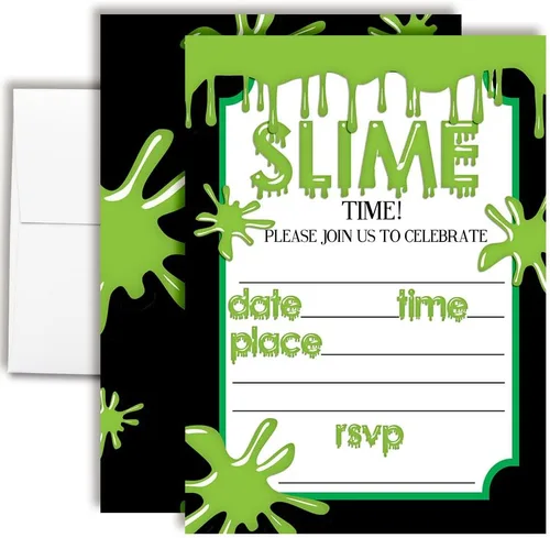 Vista 16 de AmandaCreation - Invitaciones para fiesta de cumpleaños de Dart Gun, 20 tarjetas de relleno de 5 x 7 pulgadas con veinte sobres blancos
