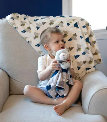 Vista 3 de Manta Snuggler de Minky con Animal para Niños, Bebés, Niños, Niñas, Manta de Seguridad Neutral de Género con Animal de Peluche