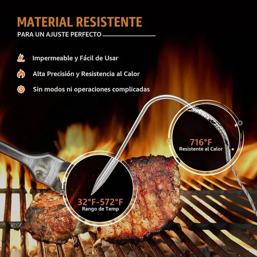 Vista 5 de Paquete de 2 sondas de carne de repuesto para parrillas Traeger, enchufe