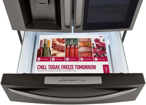 Vista 8 de Refrigerador inteligente de 23 pies cúbicos con Wi-Fi, InstaView™ Puerta-en-Puerta®, profundidad contadora y máquina de hielo Craft Ice™ de LG