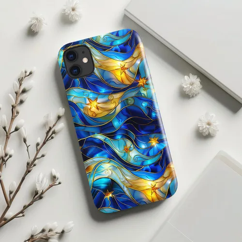 Vista 6 de LUHOURI Funda para iPhone 12 Mini, compatible con carga inalámbrica, doble capa, interior de silicona suave + carcasa exterior dura, bonito diseño