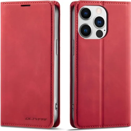 Vista 9 de QLTYPRI Funda tipo cartera para iPhone Air, 3 tarjeteros, color negro Funda de piel sintética de alta calidad, cierre magnético, soporte