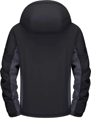 Vista 2 de MAGCOMSEN Chaquetas de esquí para mujer, resistentes al agua, aisladas, a prueba de viento, forro polar, abrigos de invierno con capucha