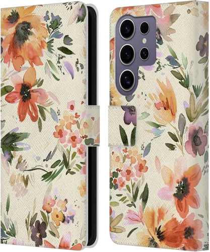 Vista 14 de Head Case Designs Officially Licensed Ninola Butterfly Nature Spring Floral Leather Wallet Case Compatible with Samsung Galaxy A07 4G