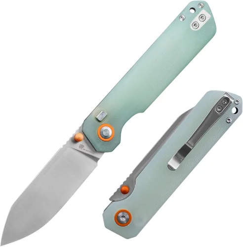Vista 11 de HX OUTDOORS Cuchillo de bolsillo plegable Hyla Negro (All-Black)