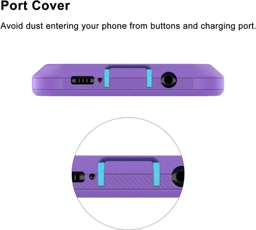 Vista 4 de Funda híbrida para Samsung Galaxy A30, A50, a prueba de golpes, de plástico duro y absorción de golpes, de goma, para Samsung Galaxy A30, A50S