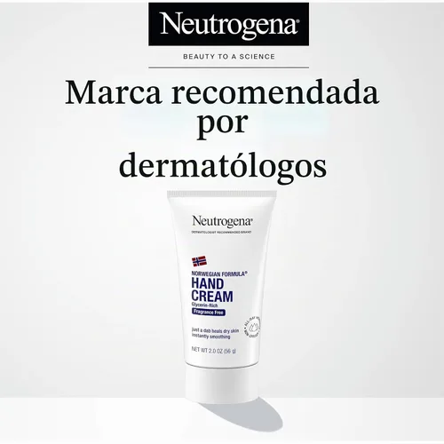 Vista 6 de Neutrogena Formula Noruega Crema de manos, sin fragancia, 2 onzas., paquete de de 1 Glicerina, manos ásperas secas, piel más suave, crema
