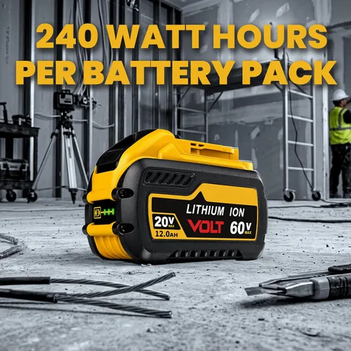 Vista 8 de Batería de repuesto 12ah 60v compatible con herramientas DeWalt 20v 60v, 2