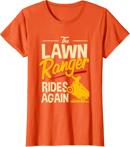 Vista 45 de The Lawn Ranger Rides Again - Camiseta de corte de césped Azul Marino