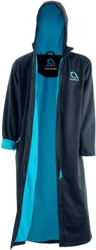 Vista 8 de AquaDash Parka de natación de telas sostenibles para adultos y niños, extra larga, algodón natural, anteriormente grandes parkas de natación