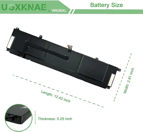 Vista 7 de WK06XL - Batería de repuesto para laptop HP Omen 16-b0xxx 16-b0000TX 16-B0047TX 16-C0xxx 16-C0167AX Omen 7 Plus 17-ck0xxx 17-CK0007NV 17T-CK100