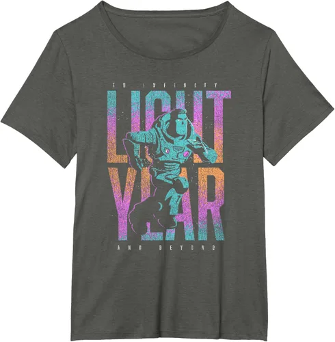 Vista 42 de Disney Pixar Lightyear Buzz Lightyear To Infinity And Beyond Camiseta, Negro