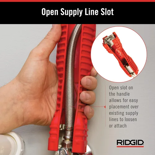 Vista 14 de RIDGID 57003 EZ Change Llave de Fontanería para Instalación y Remoción de Grifos