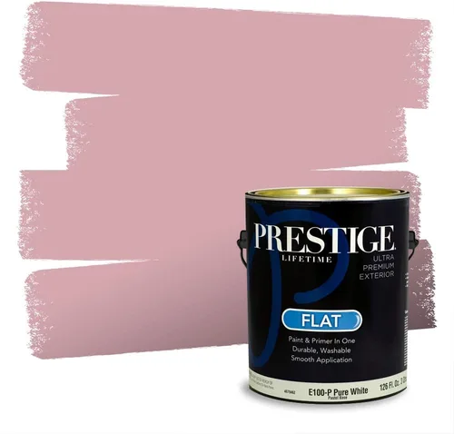 Vista 503 de Prestige Paints Pintura exterior e imprimación en uno, 1 galón, plano, coincidencia comparable de Valspar* Amber Rose*