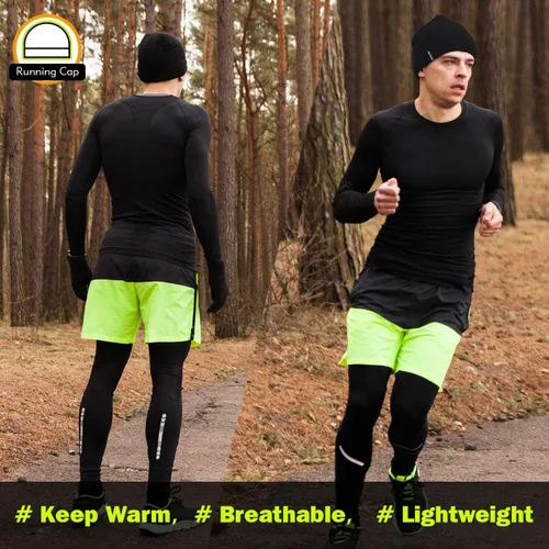 Vista 7 de EMPIRELION - Gorros de 9 pulgadas, multifuncionales, ligeros, para correr, para hombre y mujer