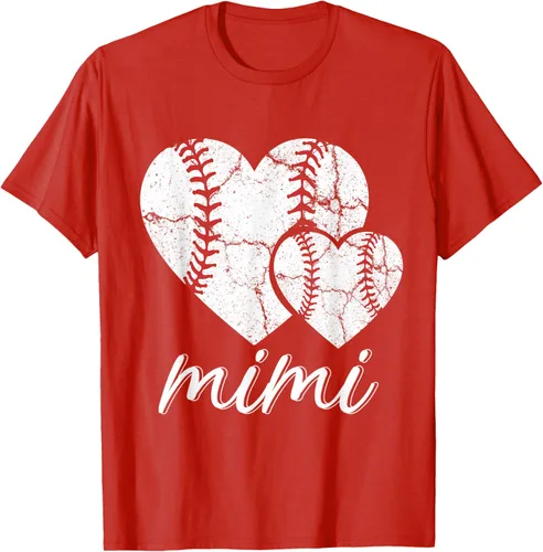 Vista 90 de Camiseta de béisbol Mimi para el Día de la Madre, Negro, S