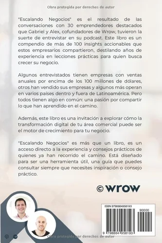 Vista 2 de Escalando Negocios Victorias, Fracasos y Lecciones Aprendidas de 30 Emprendedores Latinoamericanos con Más de 100 Insights Accionables