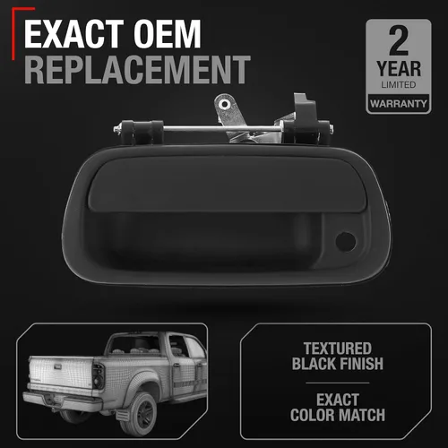 Vista 2 de Reemplazo del conjunto de la manija del portón trasero con ojo de cerradura, compatible con Toyota Tundra 2000-2006, pestillo de manija de puerta