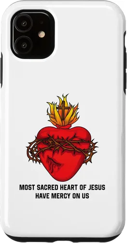Vista 8 de iPhone 16 Most Sacred Heart of Jesus Design Case