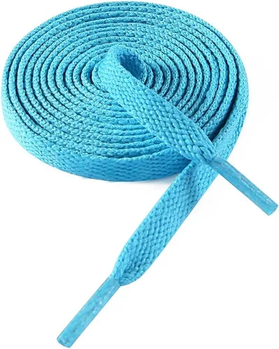Vista 46 de VSUDO Cordones planos para tenis, cordones para tenis, cordones atléticos 01 Blanco