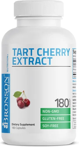 Vista 3 de Bronson Cápsulas vegetarianas de extracto de cereza ácida con antioxidantes y flavonoides sin OMG, 180