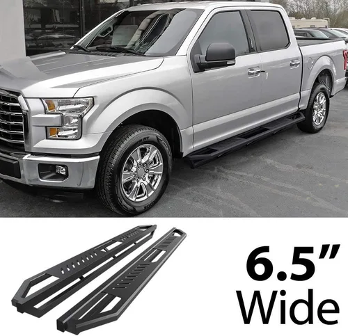 Vista 2 de HD Ridez Barra de acero híbrida basculante compatible con Ford F150 SuperCrew Cab 2015-2026 y F150 Lightning 2022-2026 y F-250 F-350 Super Duty
