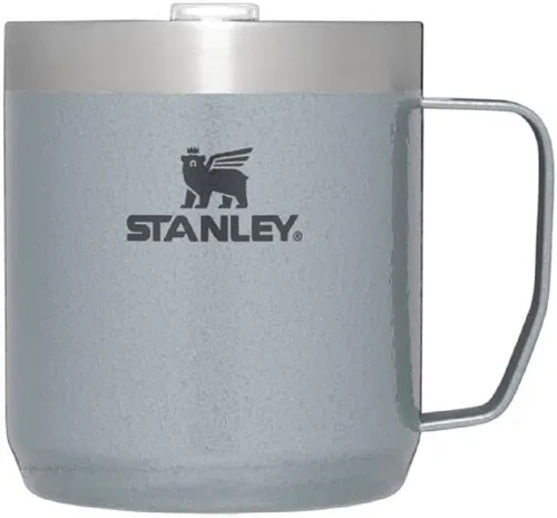Vista 6 de STANLEY Stay-Hot Camp Mug - Taza de café con tapa a presión, taza para café, té y bebidas, taza de café aislada de acero inoxidable, sin BPA