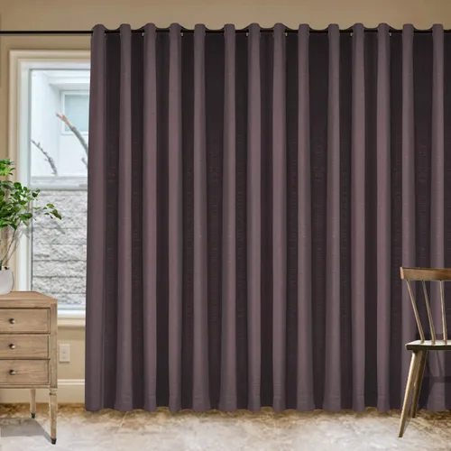 Vista 54 de Frelement Cortinas de lino de lino de bronce con ojales para interiores, tratamiento de ventanas para sala de estar, dormitorio, habitación