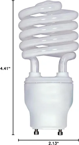 Vista 2 de Satco S8210 - Lámpara fluorescente compacta con base GU24 de 23 W, 4100 K, 2 unidades, 100 W igual