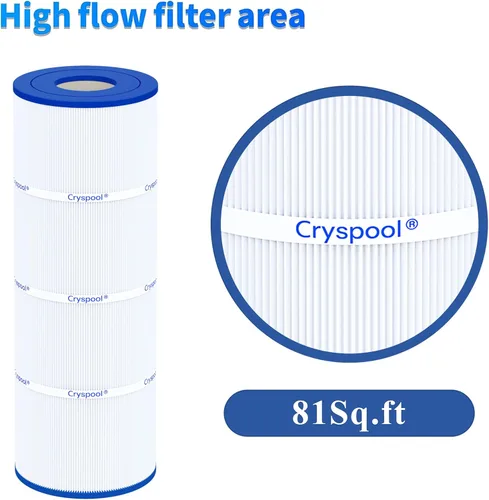 Vista 6 de Cryspool® 07066 Filtro compatible con CX580XRE, SwimClear C3025, C3030, PA81, C-7483, FC-1225, Cartucho de filtro de piscina de 4 x 81 pies