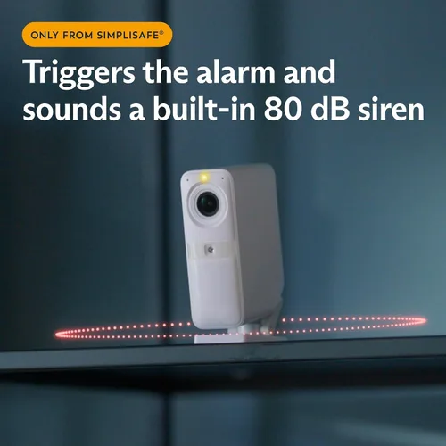 Vista 3 de SimpliSafe Cámara de Seguridad Inalámbrica para Interiores Smart Alarm