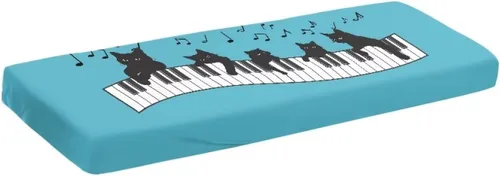 Vista 10 de Cubierta de teclado de piano de piel de vaca, cubierta de teclado de música de piano, cubierta elástica para teclado electrónico, piano cubierta a