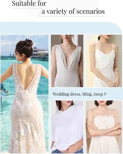 Vista 6 de DEPOVOR Strapless Adhesive Bra Push Up Sticky Bra Invisible Backless Stick On Bras for Women