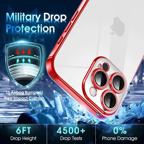 Vista 77 de Supdeal Funda cristalina transparente para iPhone 11, [No se amarillea] [Protección de la cámara] [Probado contra caídas de grado militar] Funda