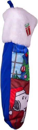 Vista 4 de Kurt Adler Peanuts Snoopy y Woodstock con calcetín de árbol de Navidad de 19 pulgadas