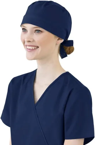Vista 8 de WonderWink Gorra médica unisex Vino