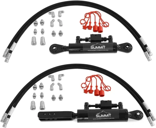 Vista 12 de Summit Hydraulics Kit superior e inclinable de doble efecto, cilindro de categoría 1 (parte superior: 16 ″ mínimo - 22 ″ máximo, 6 "carrera)