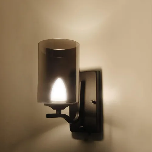 Vista 4 de Dream lighting Lámpara de pared LED interior de RV de 12 voltios CC con aplique de vidrio tintado, accesorio de luz de comedor de RV para cocina