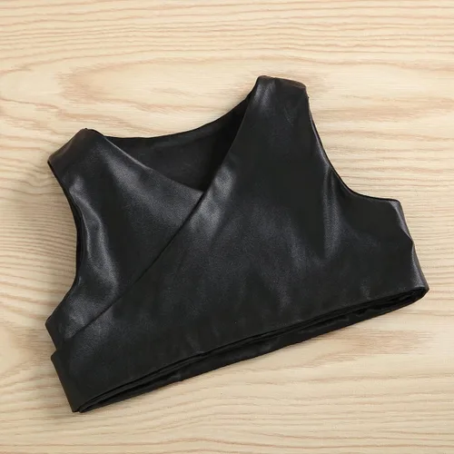 Vista 6 de TINXIEA Vestido tipo túnica de manga larga con botones para niñas pequeñas con chaleco de encaje, 2 piezas, ropa para bebé