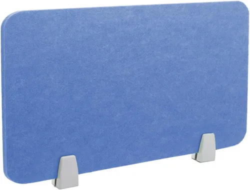 Vista 16 de Icegrey Divisor acústico de escritorio, panel de privacidad, escritorio extraíble absorbente de sonido con 2 clips para centros de llamadas de Beige