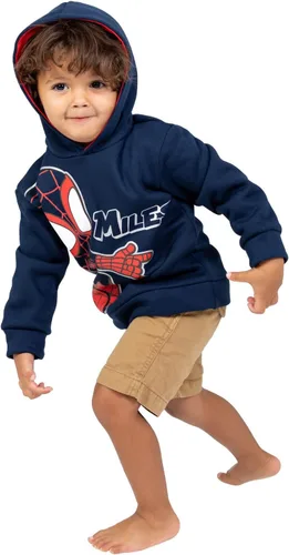 Vista 3 de Marvel Spidey and His Amazing Friends Boys' Fleece Hoodie Toddler to Little Kid Millas